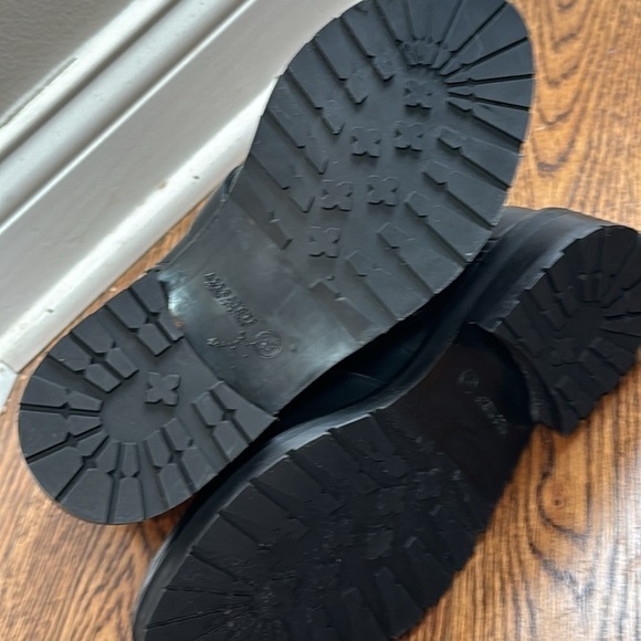 All Saints Womens Donita Black Leather Combat & Lace-up Boots Shoes New - Picture 8 of 9